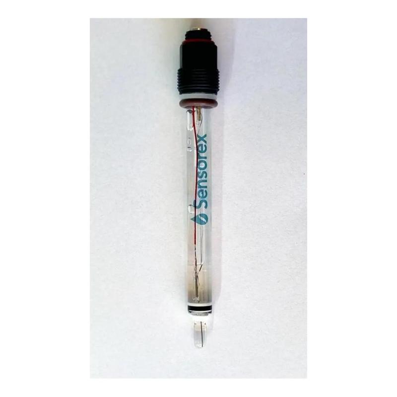 GT101 Glass Body pH Sensor - Sensorex, 12mmx120mm, Single PTFE Junction, S8 Connector