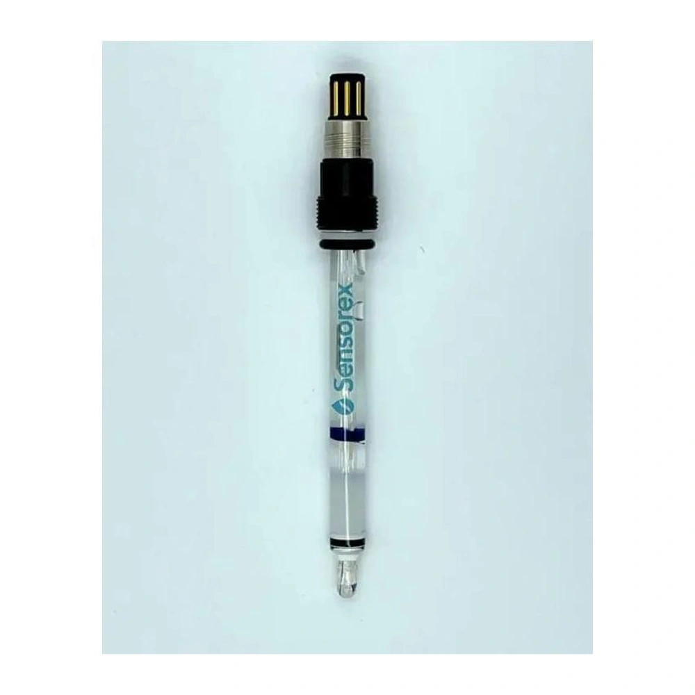 Se reemplazó el sensor E+H CPS11-2-BA-4-ESA con la sonda de pH Sensorex GT360 de cuerpo de vidrio