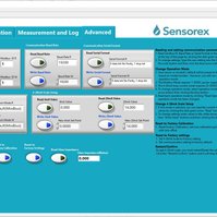 Software per l'interfaccia utente Sensorex Smart Sensor